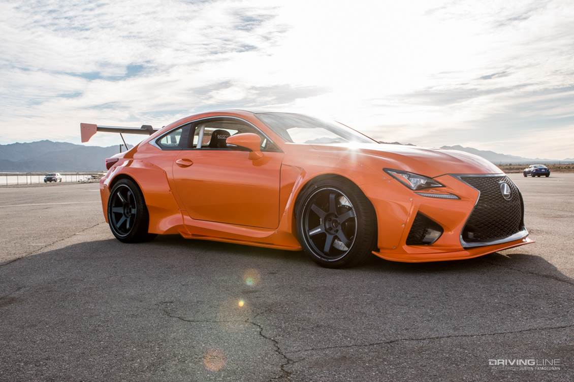 Lexus RC F in orange