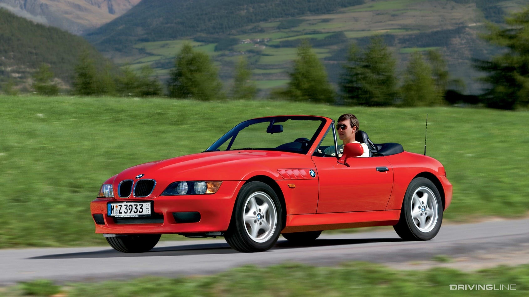 BMW Z3 in red
