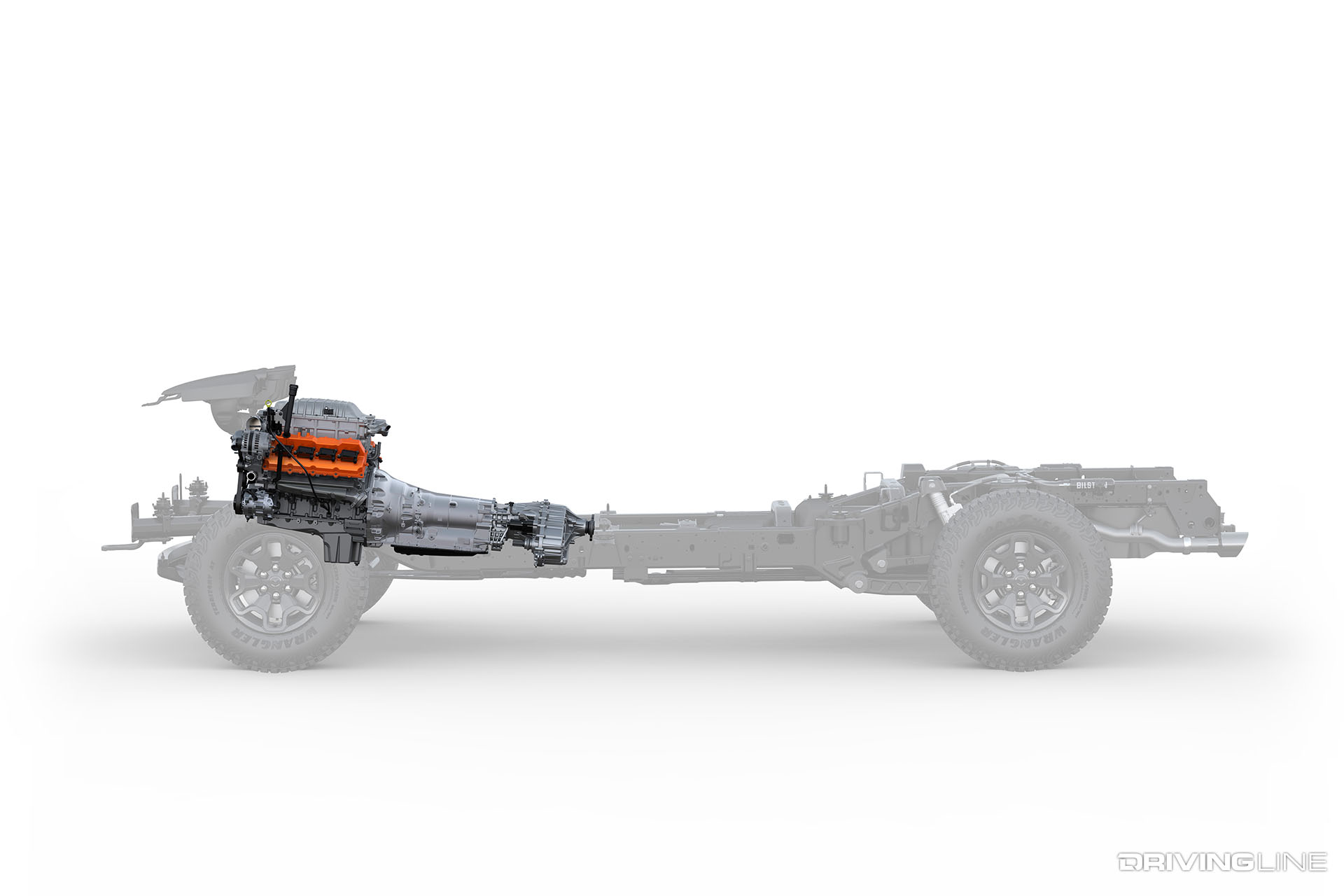 2021 Ram 1500 TRX Chassis and Engine