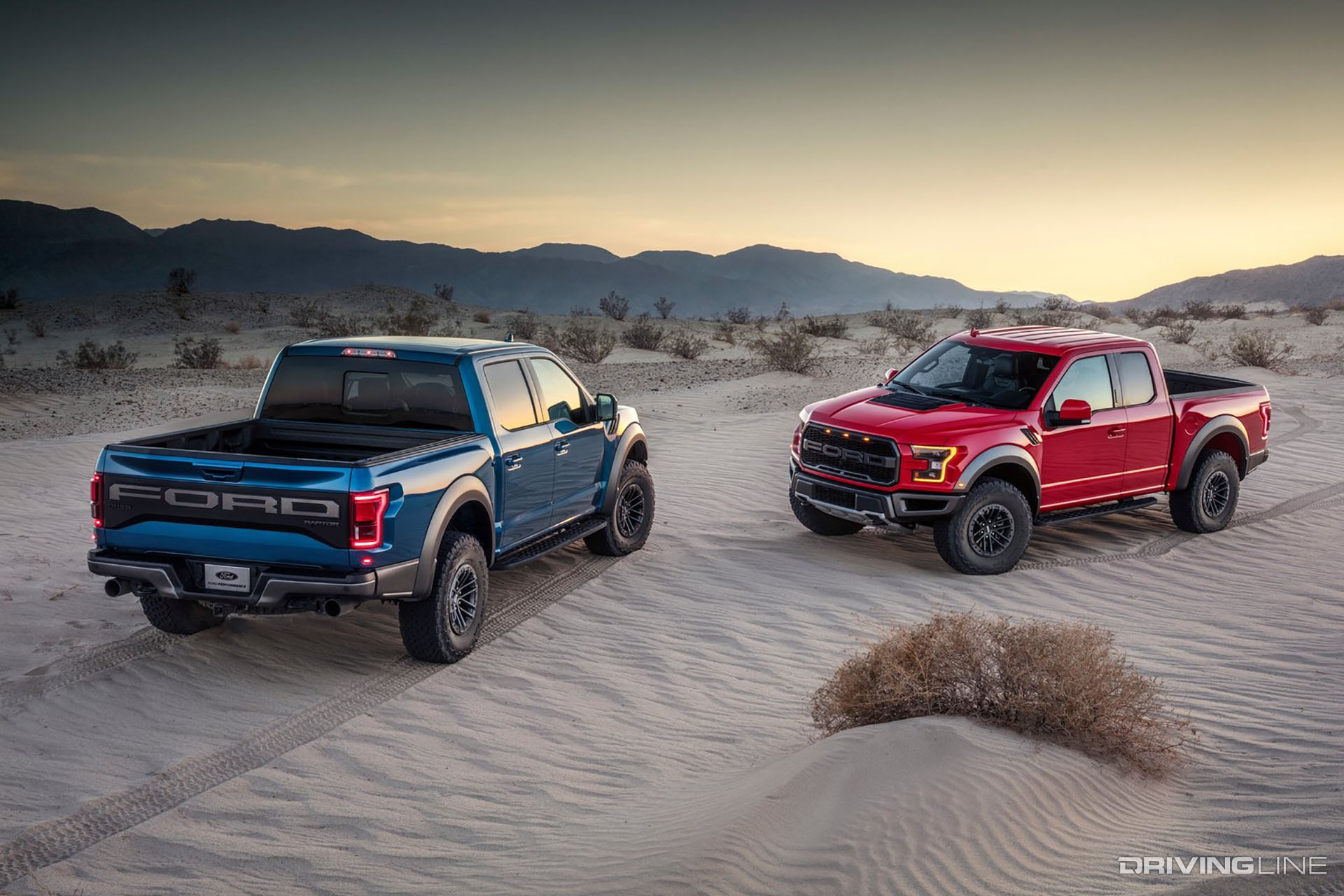 2019 Ford Raptor Blue and Red