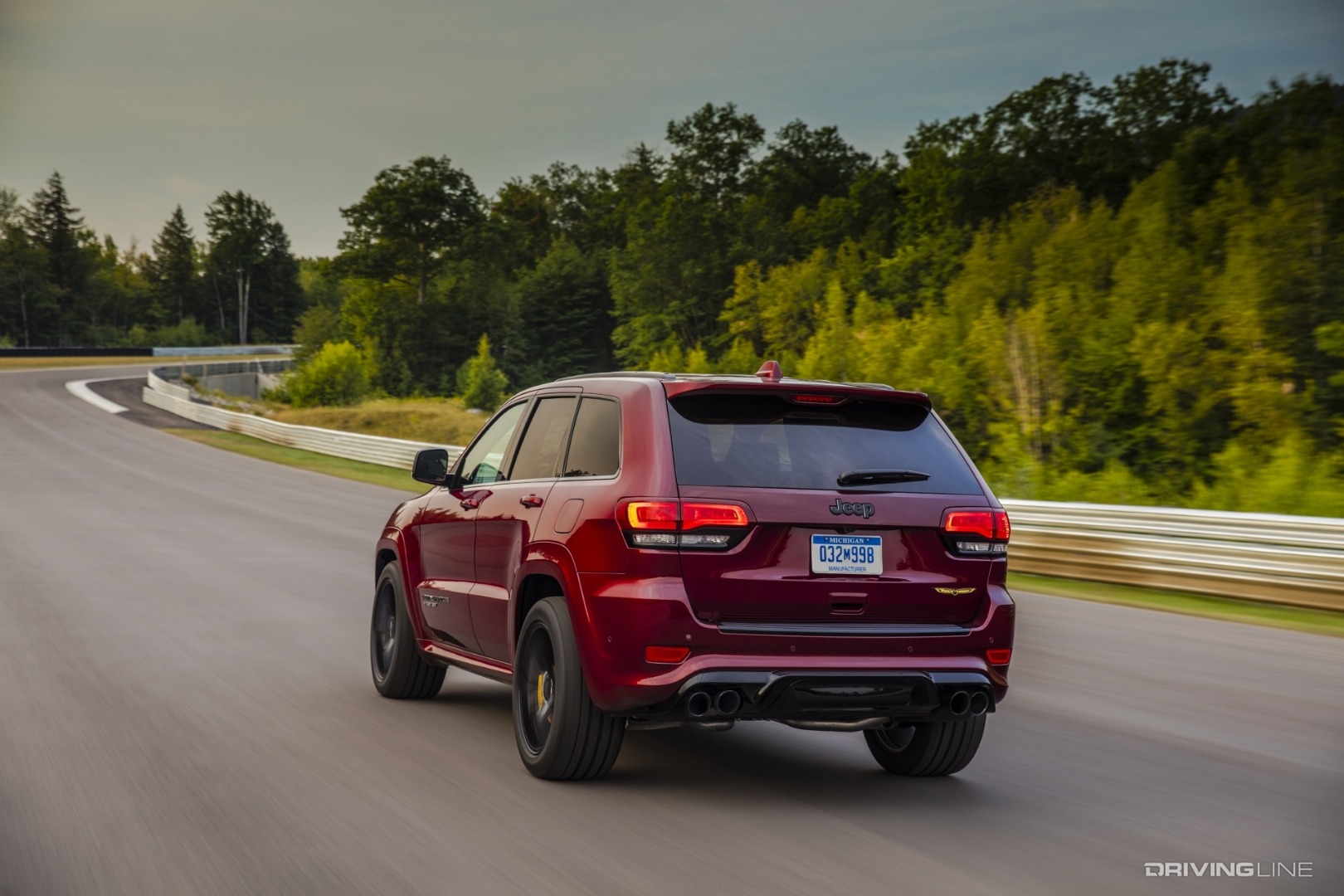 Jeep Grand Cherokee Trackhawk red back straight Tamworth