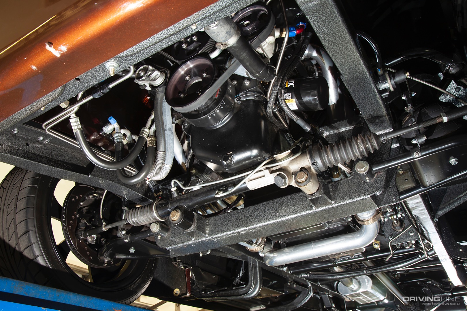 Chassis of David Crocker's '56 Ford F100