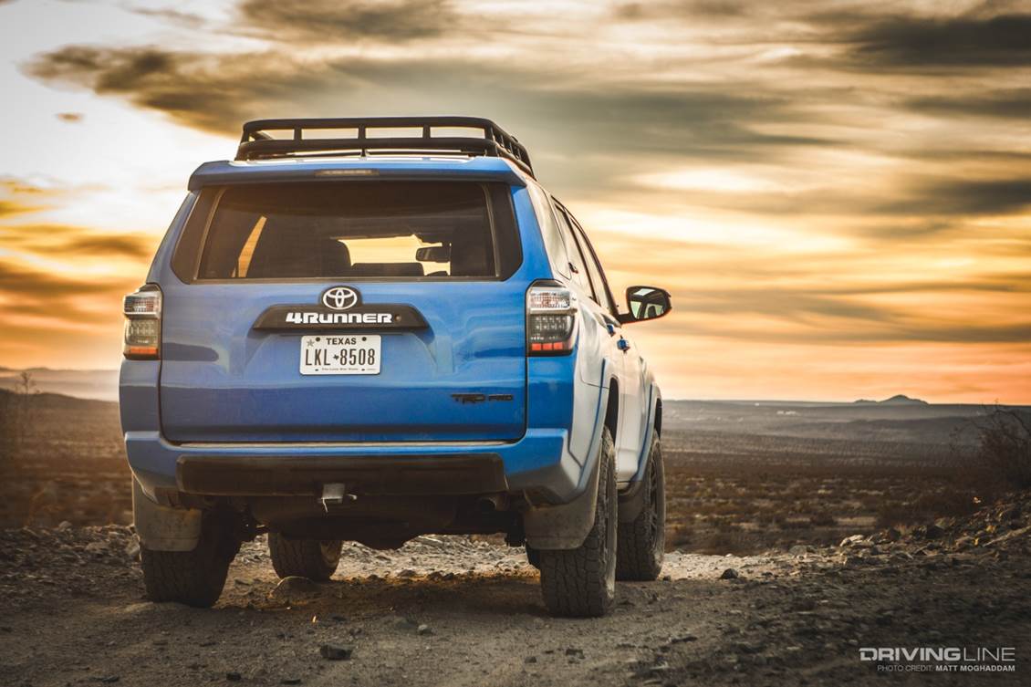 Toyota 4Runner desert sunset
