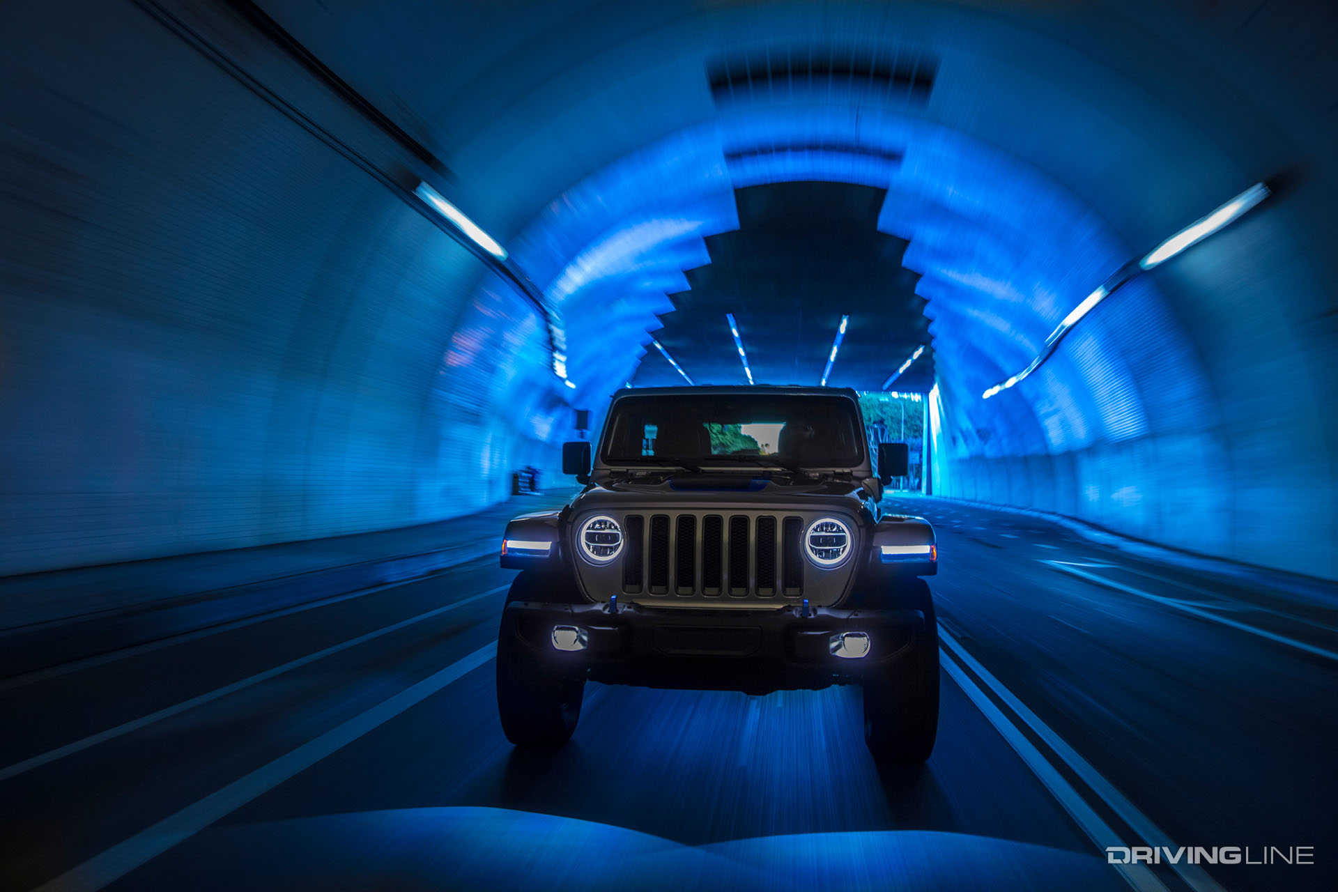 2021 Jeep Wrangler 4xe in Tunnel