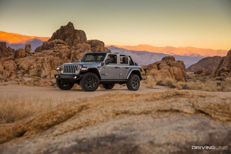 Jeep Wrangler 4xe Hybrid on Trail