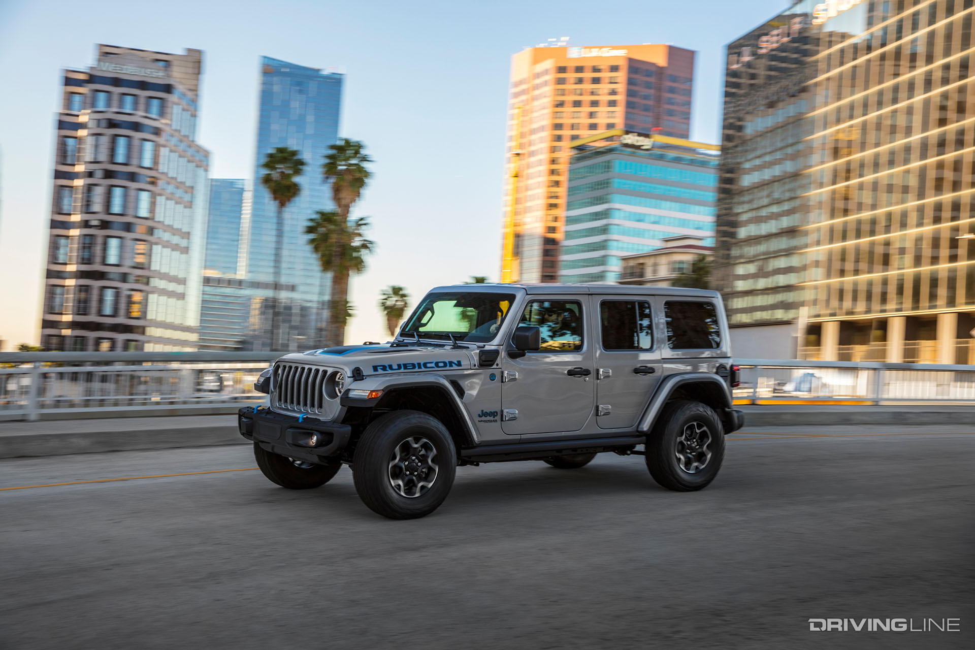 2021 Jeep Wrangler 4xe on Freeway