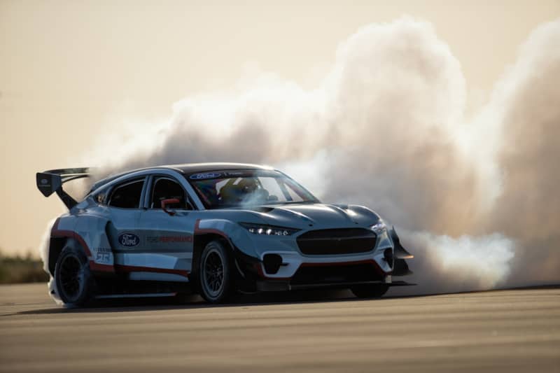 Ford Mustang Mach E drifting