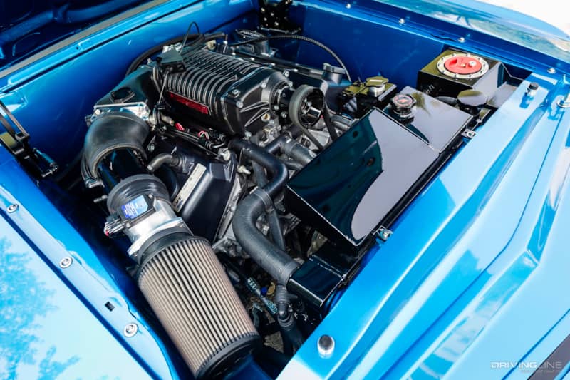Engine of the Godfrey's '69 Ford Mustang Mach 1