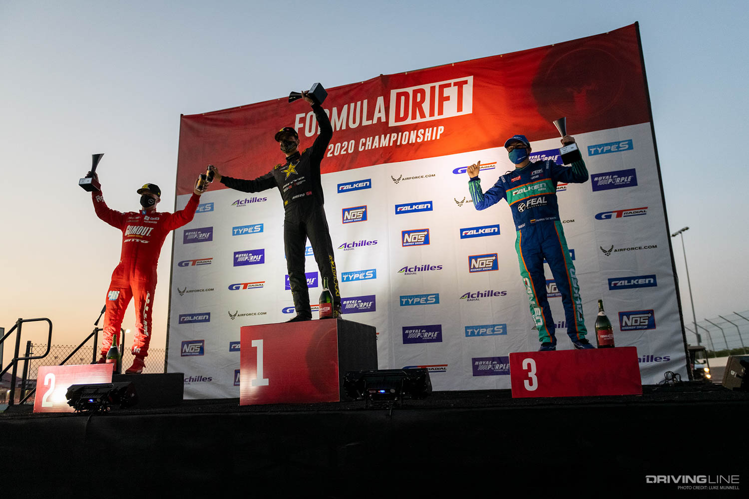 Formula Drift 2020 St Louis Round 1 Podium