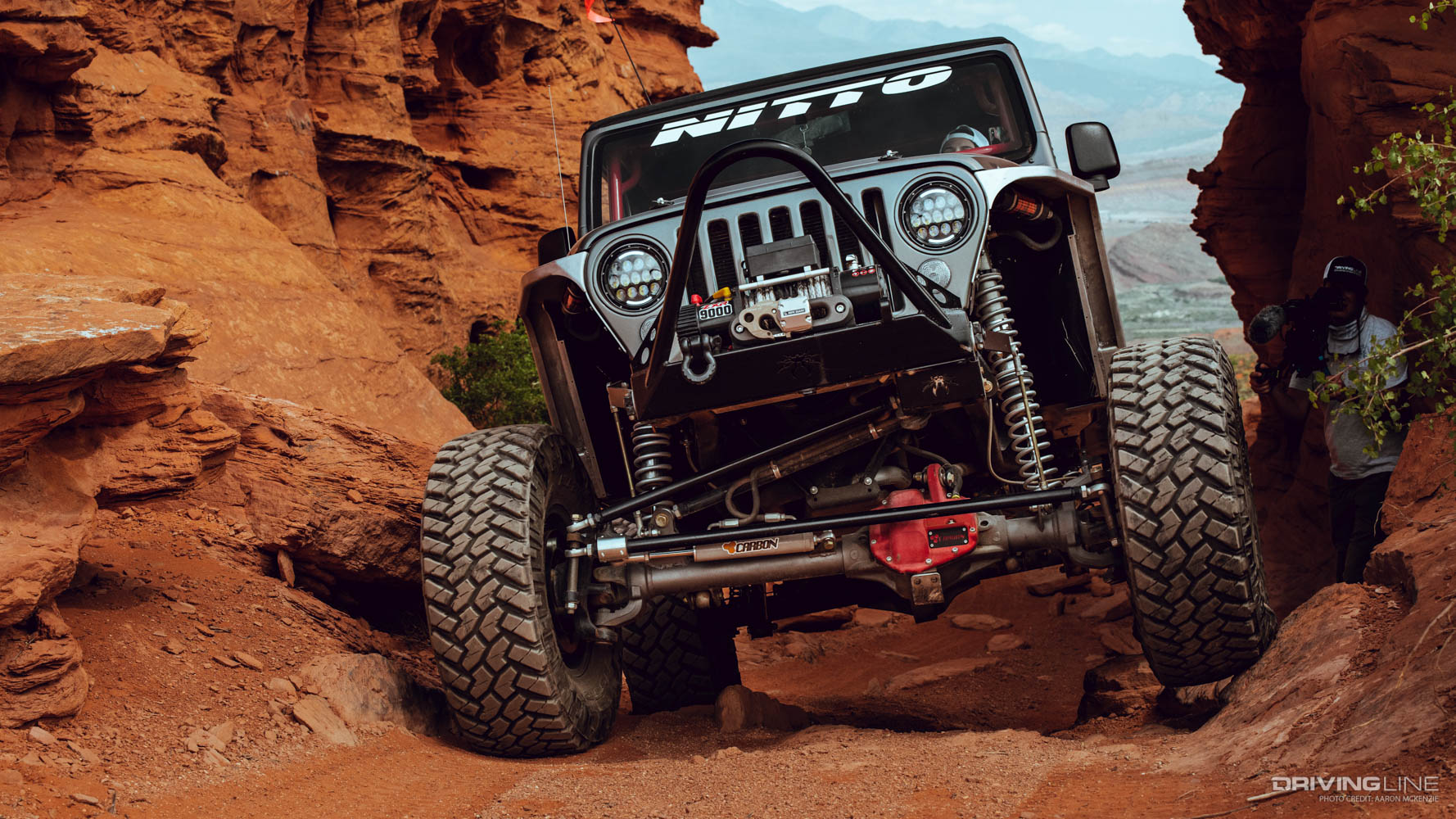 Courtney's Jeep at Sand Hollow