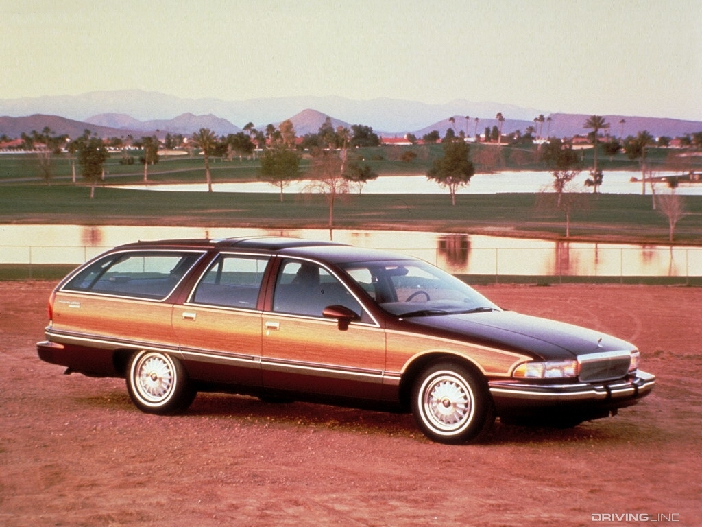 Buick Roadmaster wagon on the beach