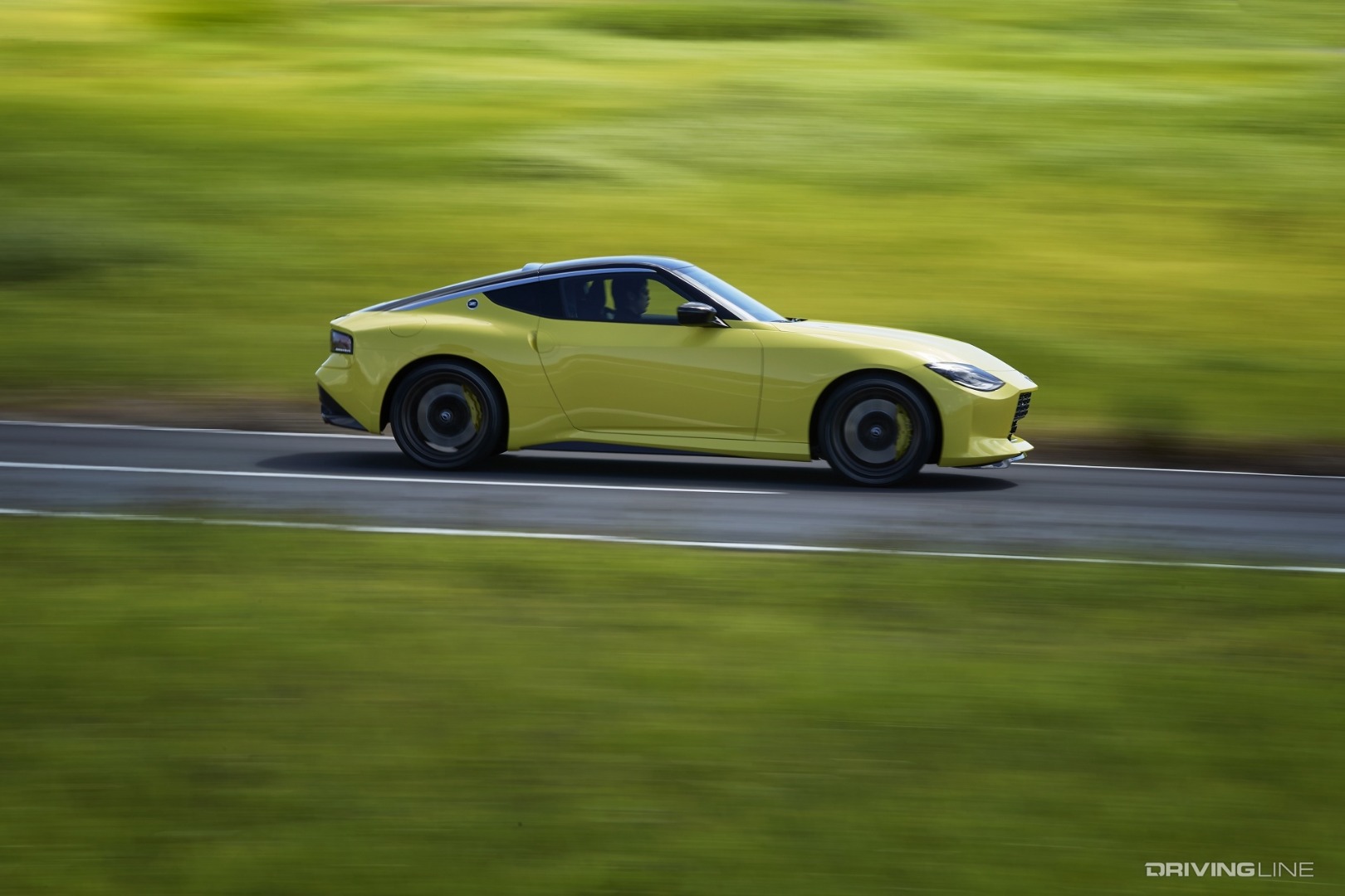 Nissan Z Proto in profile in motion