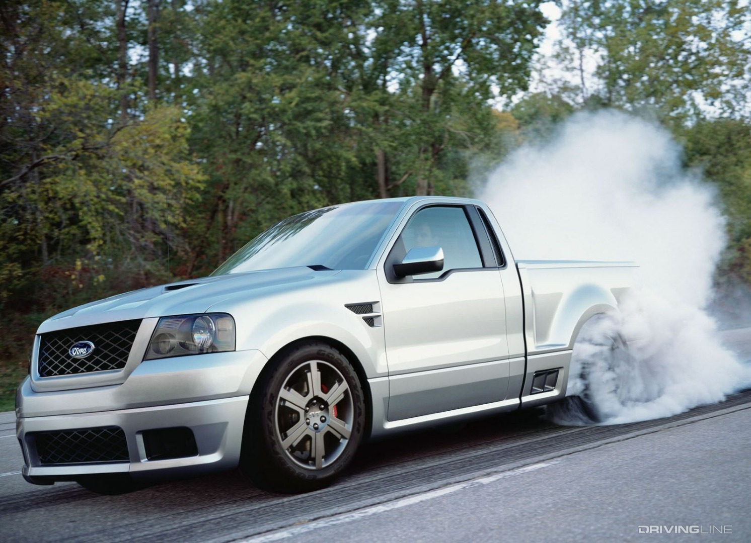 Ford SVT Lightning Concept burnout