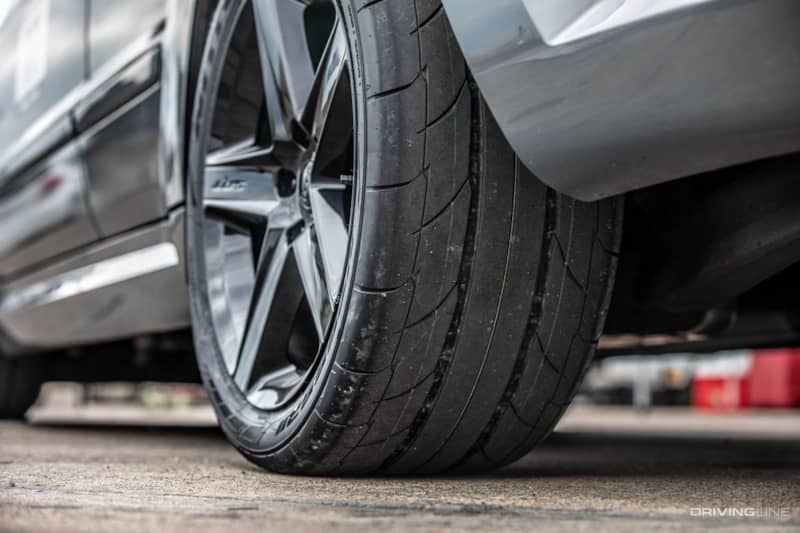 Nitto NT555 RII DOT compliant radial tires on Jeep SRT8