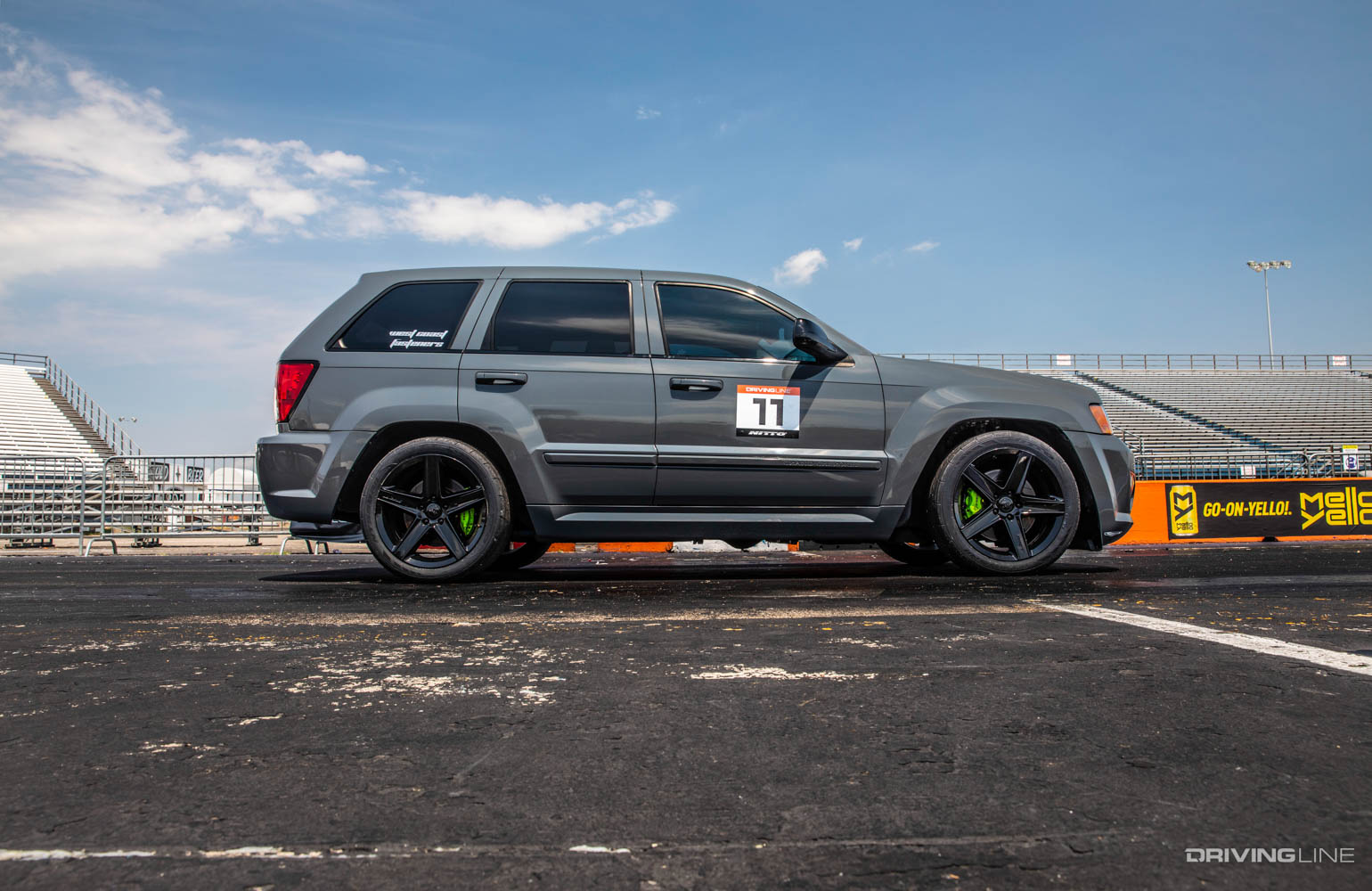Dodge SRT8 on Nitto NT555 RII drag radials