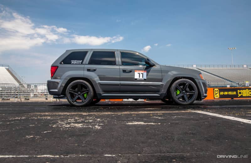 Dodge SRT8 on Nitto NT555 RII drag radials