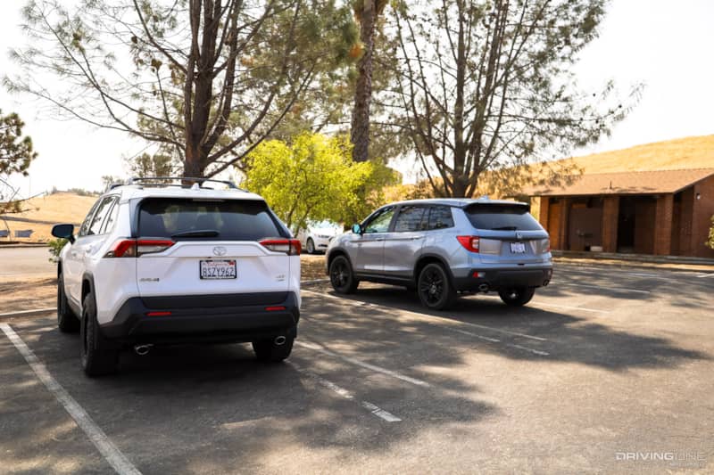 Honda Passport alongside Toyota RAV4