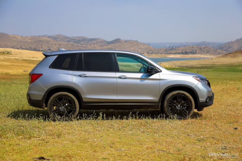 2020 Honda Passport Silver Side View