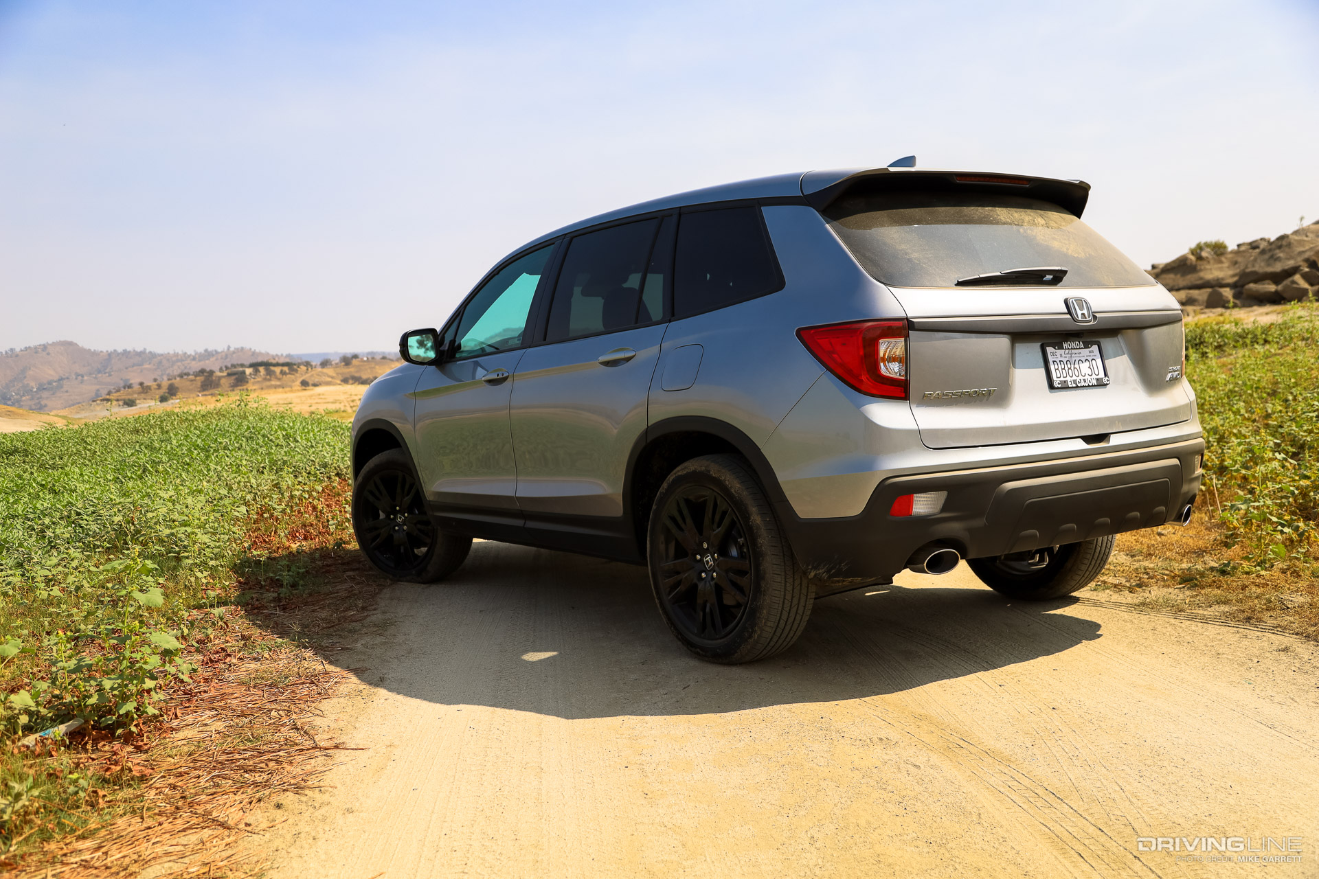 2020 Honda Passport Silver Rear View