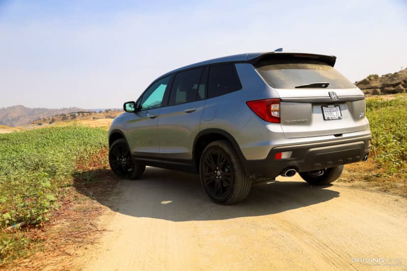 2020 Honda Passport Silver Rear View