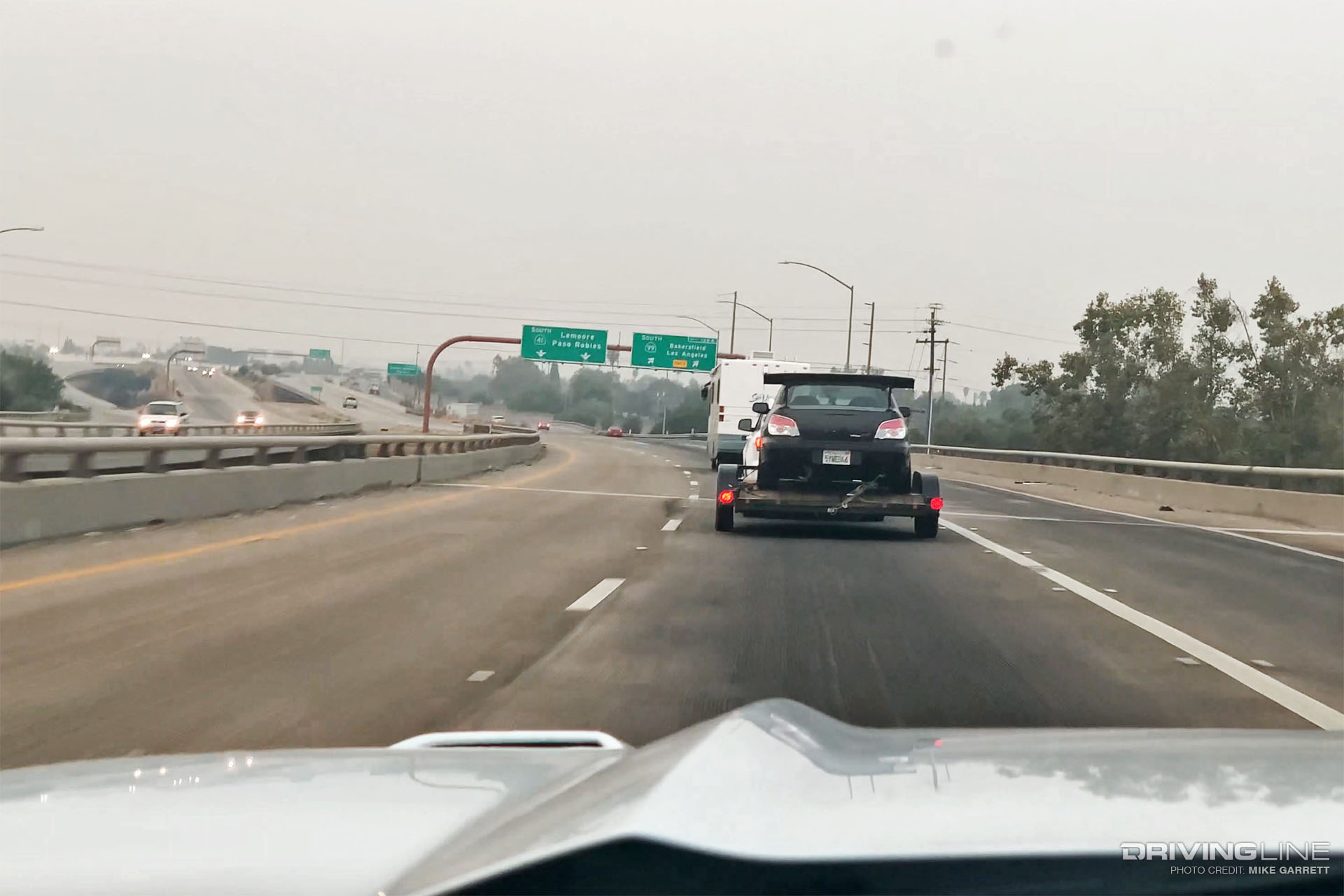 2016 Ford Mustang GT on Freeway