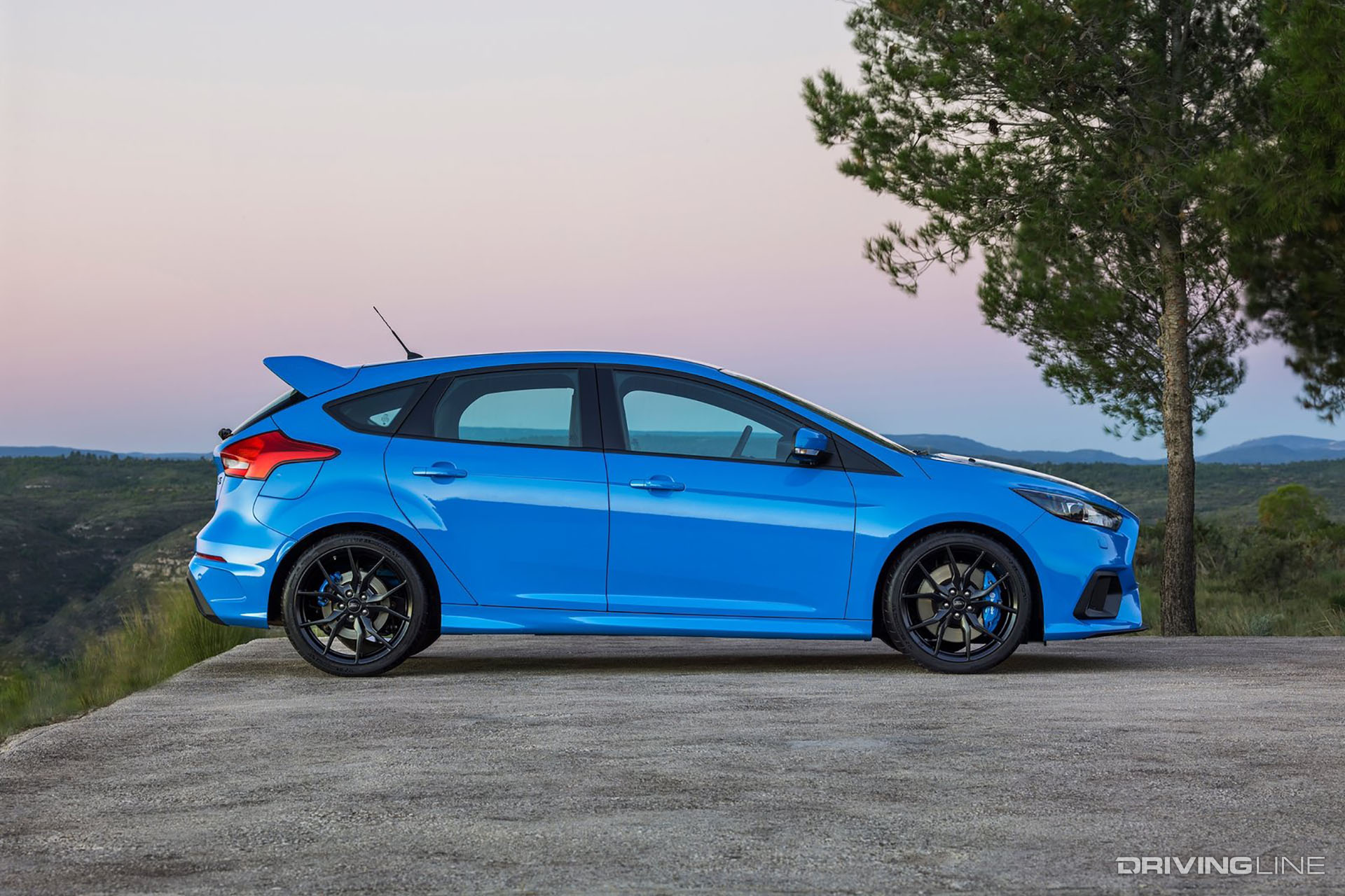 2016 Ford Focus RS Blue Side View