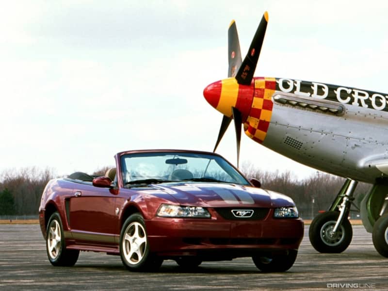 40th Anniversary Mustang with plane