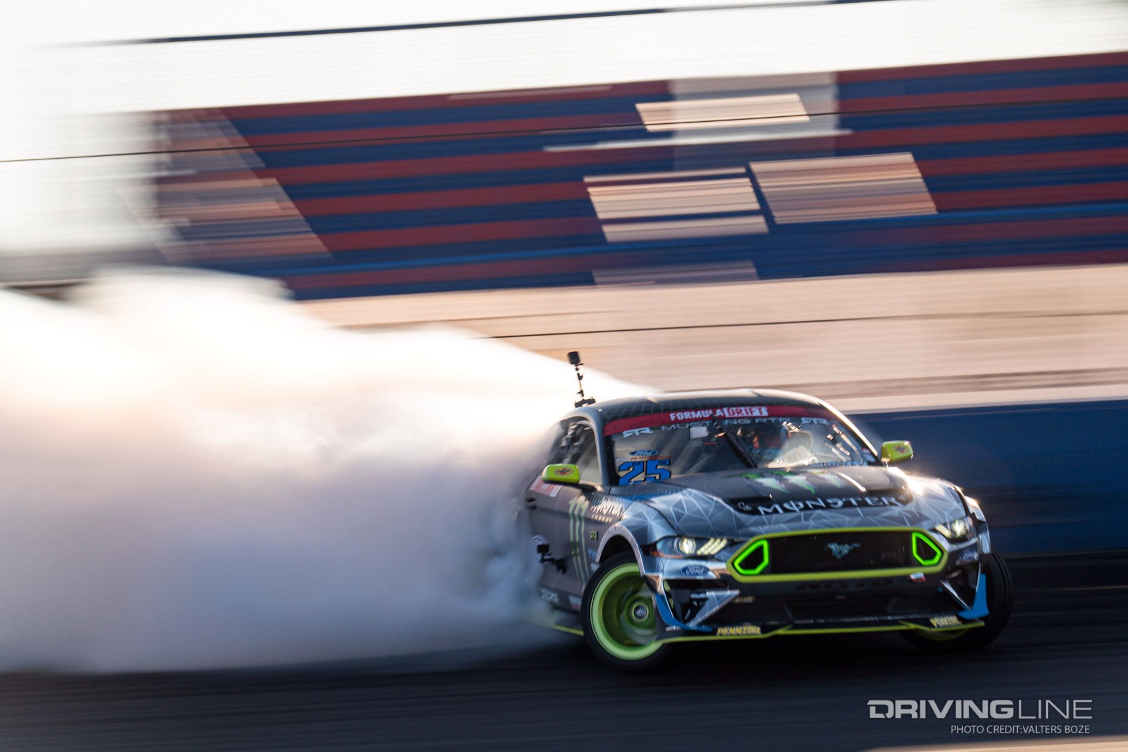 Vaughn Gittin Jr. slid his Ford Mustang RTR to back-to-back wins at Evergreen Speedway
