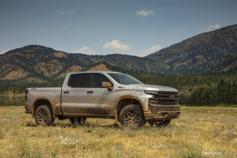 2020 Chevrolet Silverado Trail Boss mountains