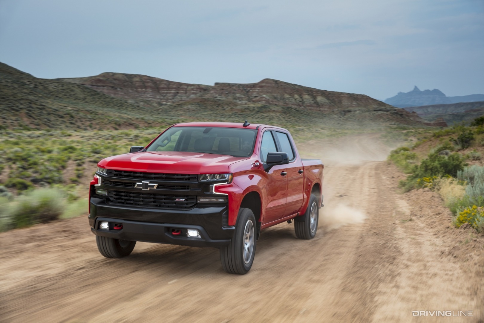 2020 Chevrolet Silverado Trail Boss on dirt road