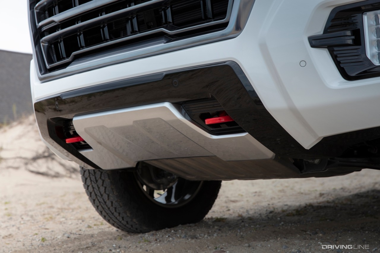 2020 GMC Yukon AT4 tow hooks and skid plates