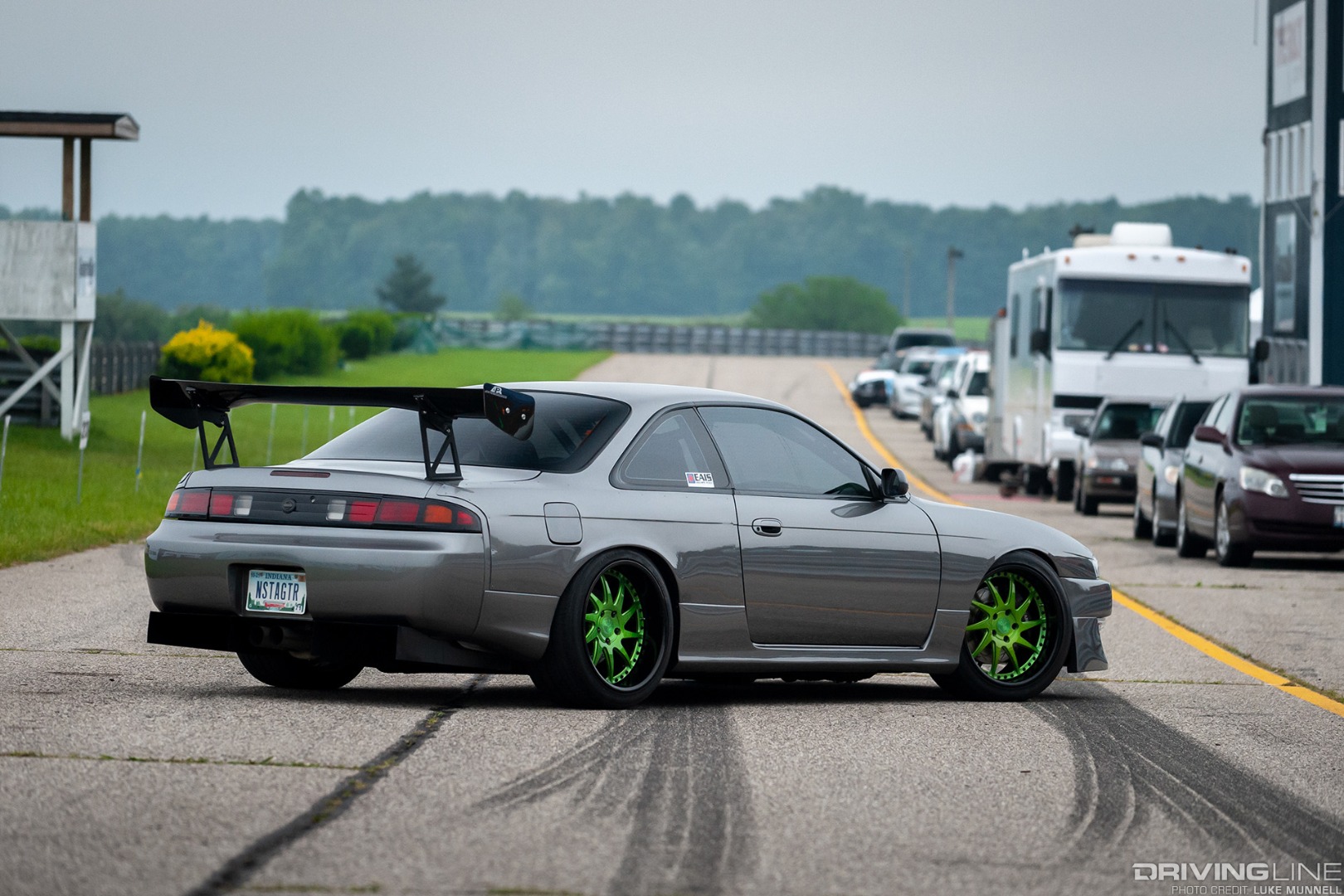 passenger side rear of LS swapped 240SX