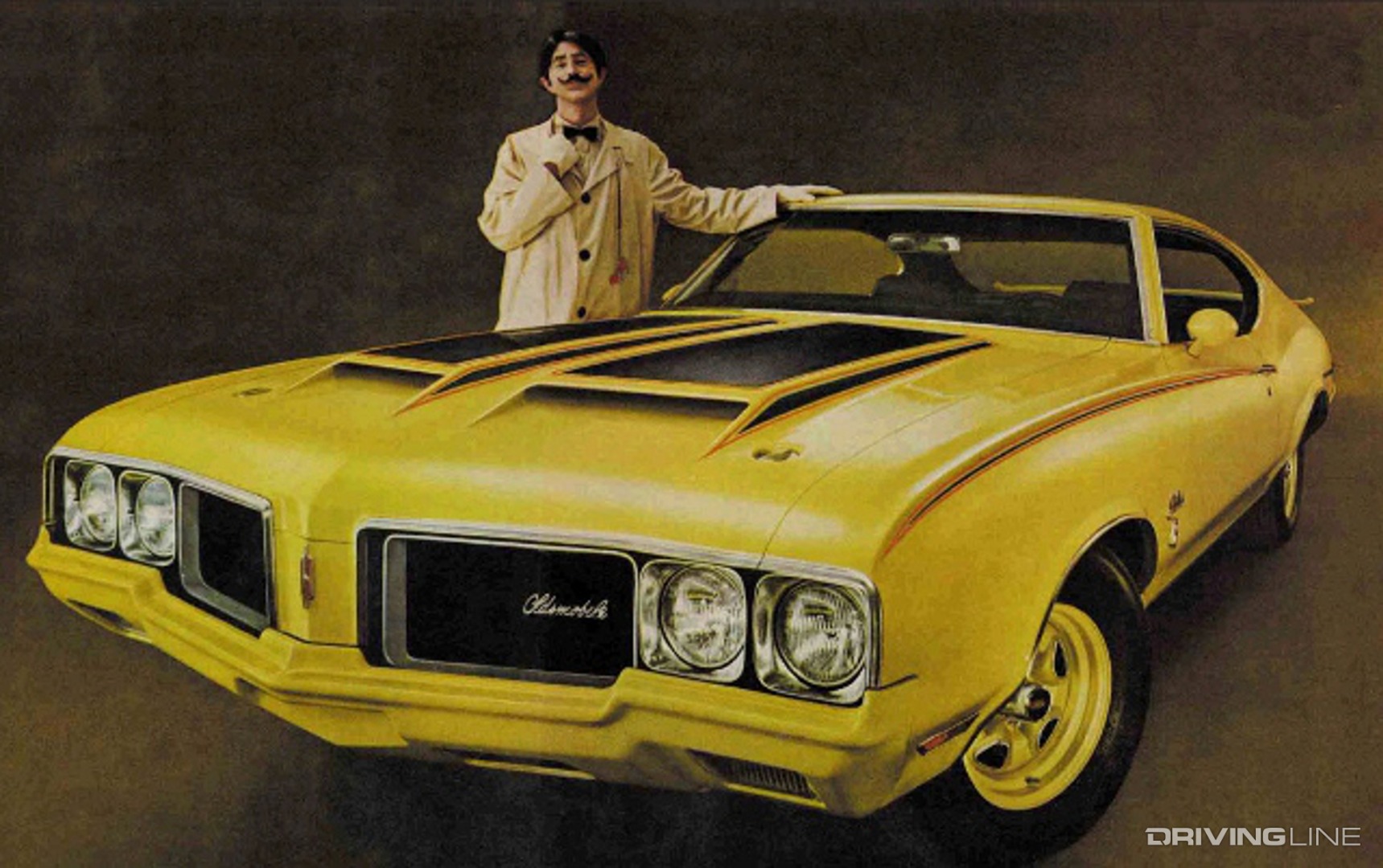 1970 Oldsmobile Rallye 350 Front 3/4 Original Print Ad