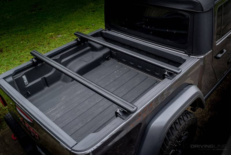 Jeep Gladiator low profile cheap bed rack arb simpson series III tent