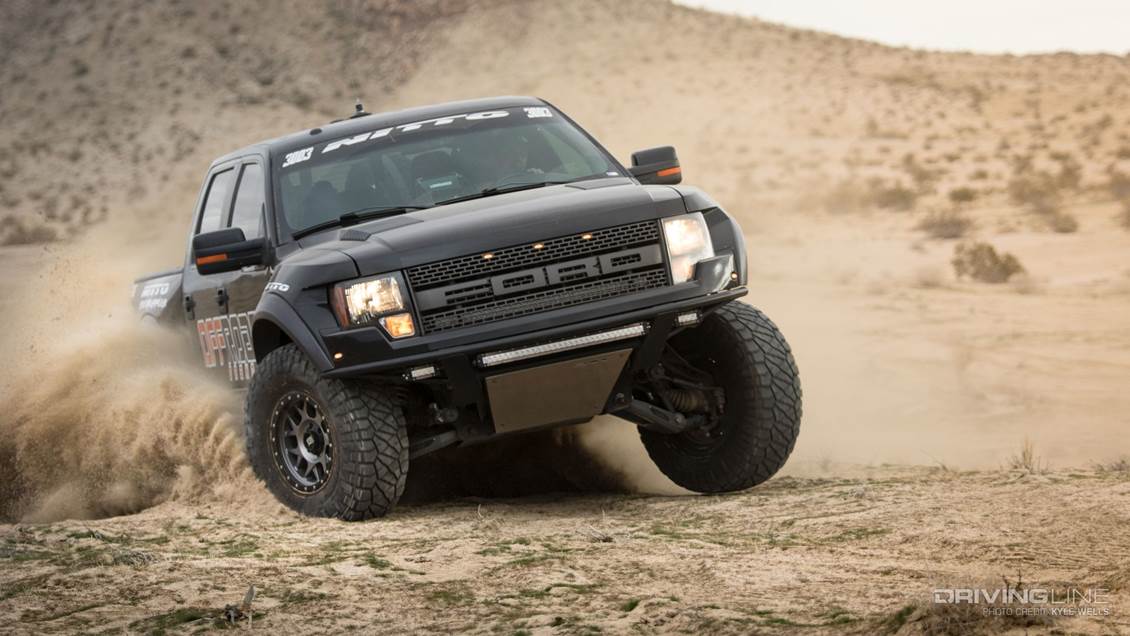 Off-road racing Raptor on Nittos