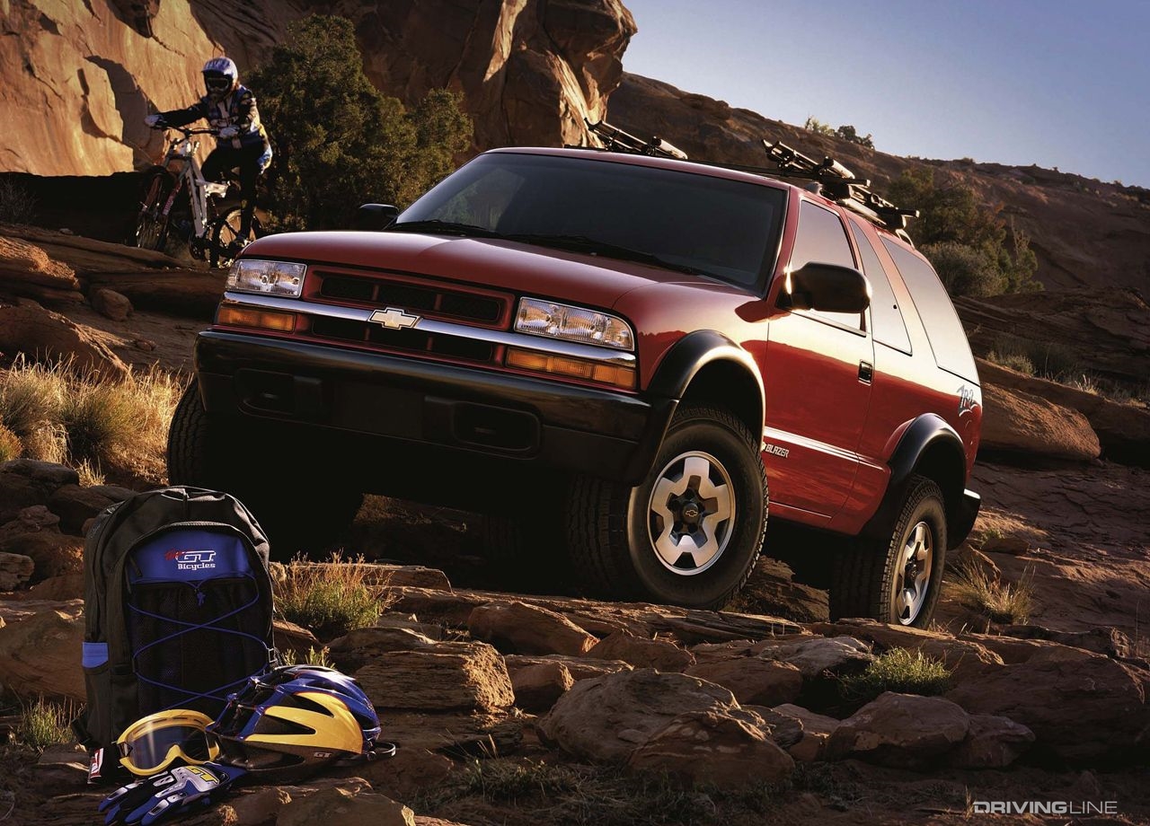 Chevrolet Blazer ZR2 with biking gear