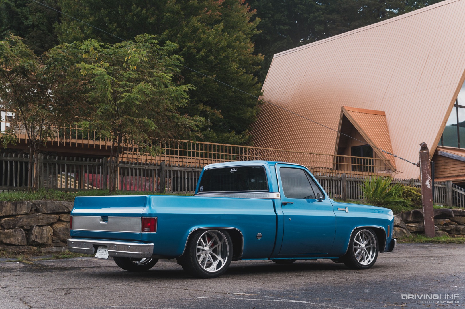 Rear Angle of 1978 C10 Restomod