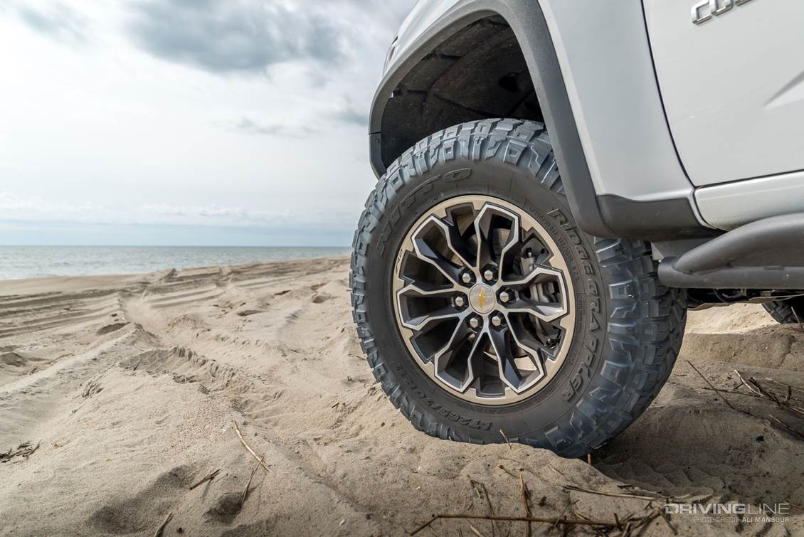 Chevrolet Colorado ZR2 Nitto tire close-up