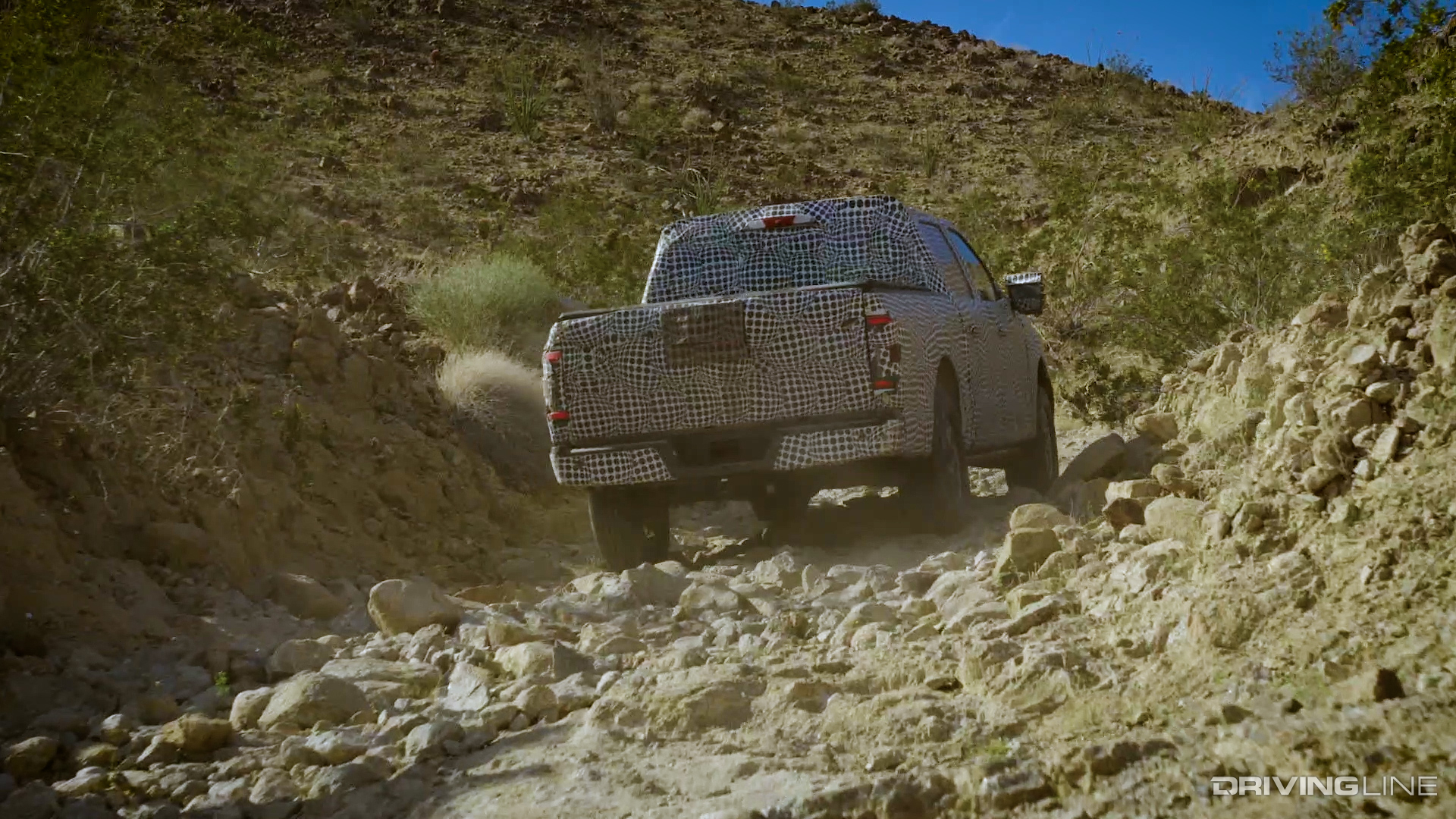 2021 Ford F-150 Hybrid rock crawling Off-Road Trail in Camouflage