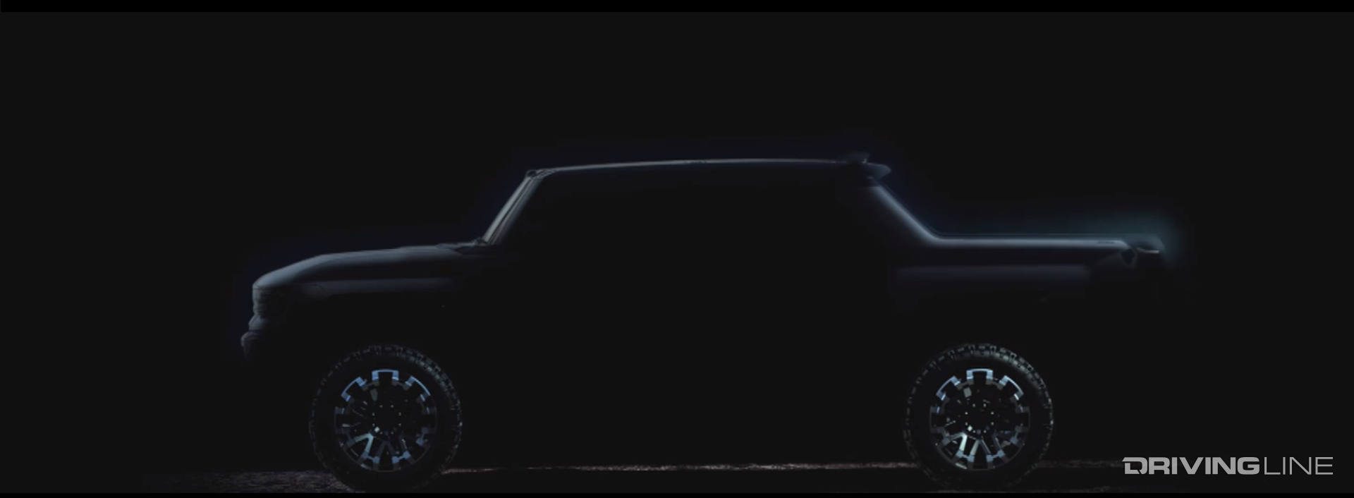 2022 Hummer EV Truck Driver's Side Full Silhouette