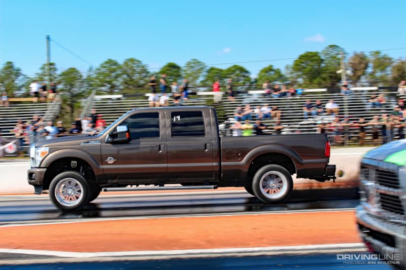 Ford F250 Power Stroke Diesel Drag Racing