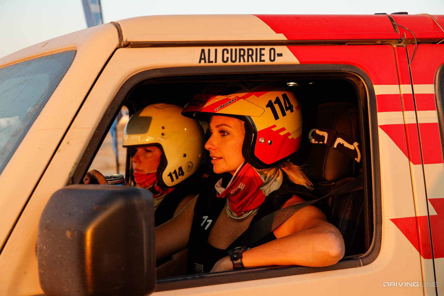 Ali Currie's Jeep Gladiator at 2020 Rebelle Rally with navigator