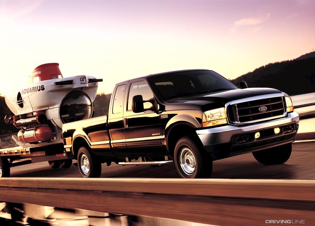 Ford F-250 towing Submarine