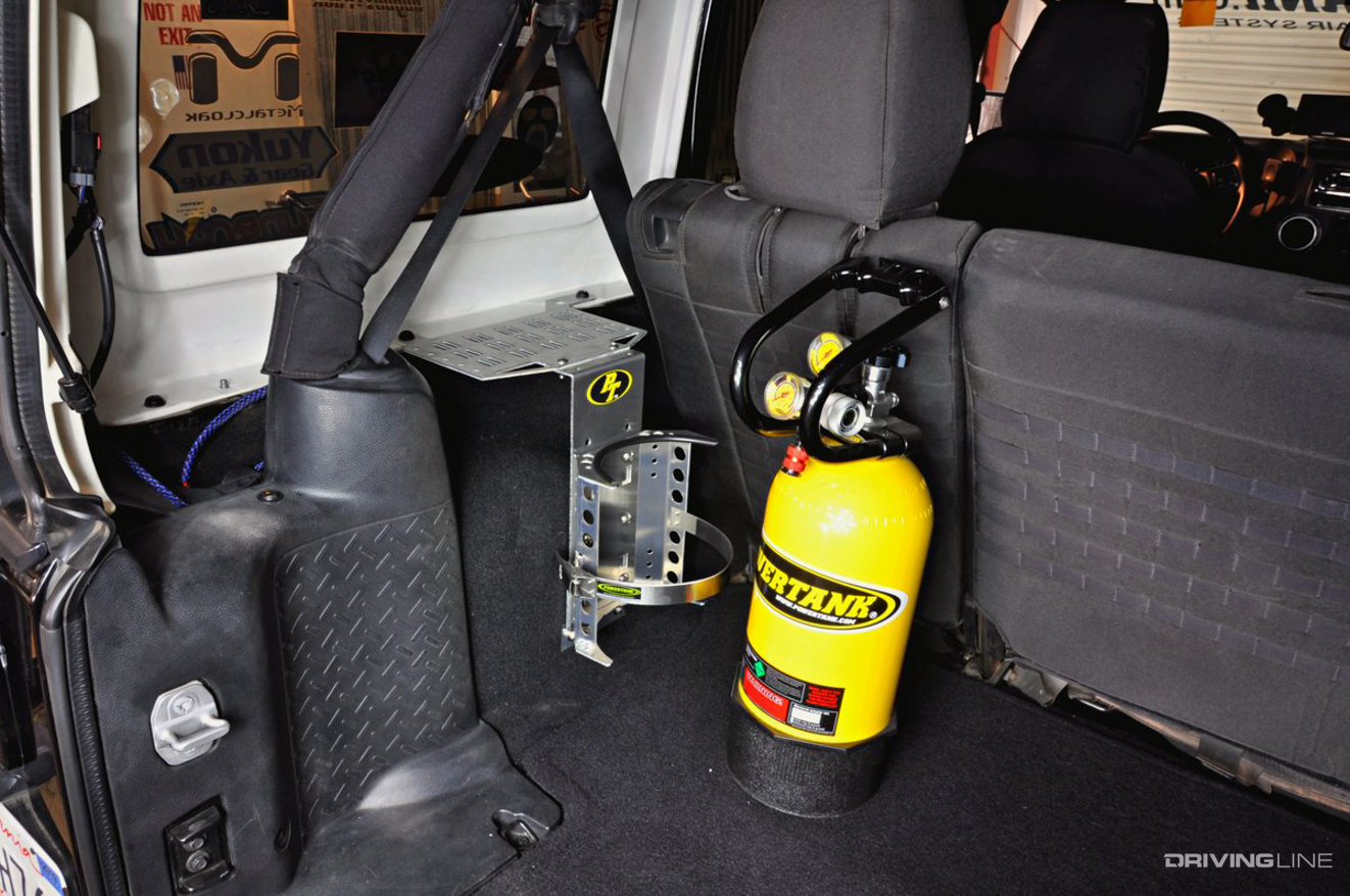 Powertank Jeep Wrangler rear mounted