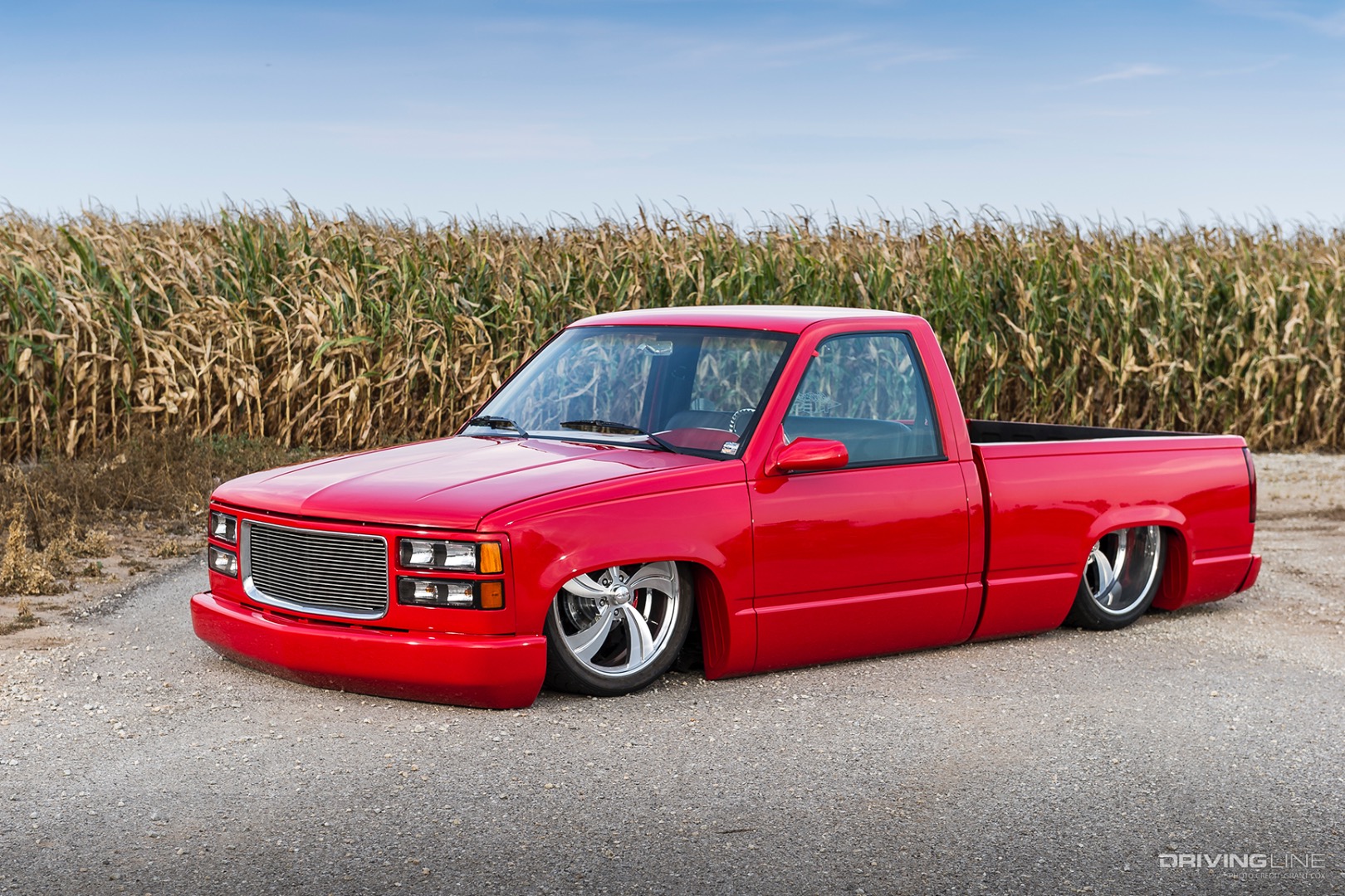 Front of Trent Briggs' '92 Chevy pickup