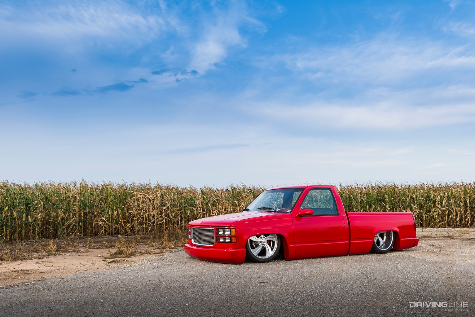 Front of Trent Briggs' '92 Chevy pickup