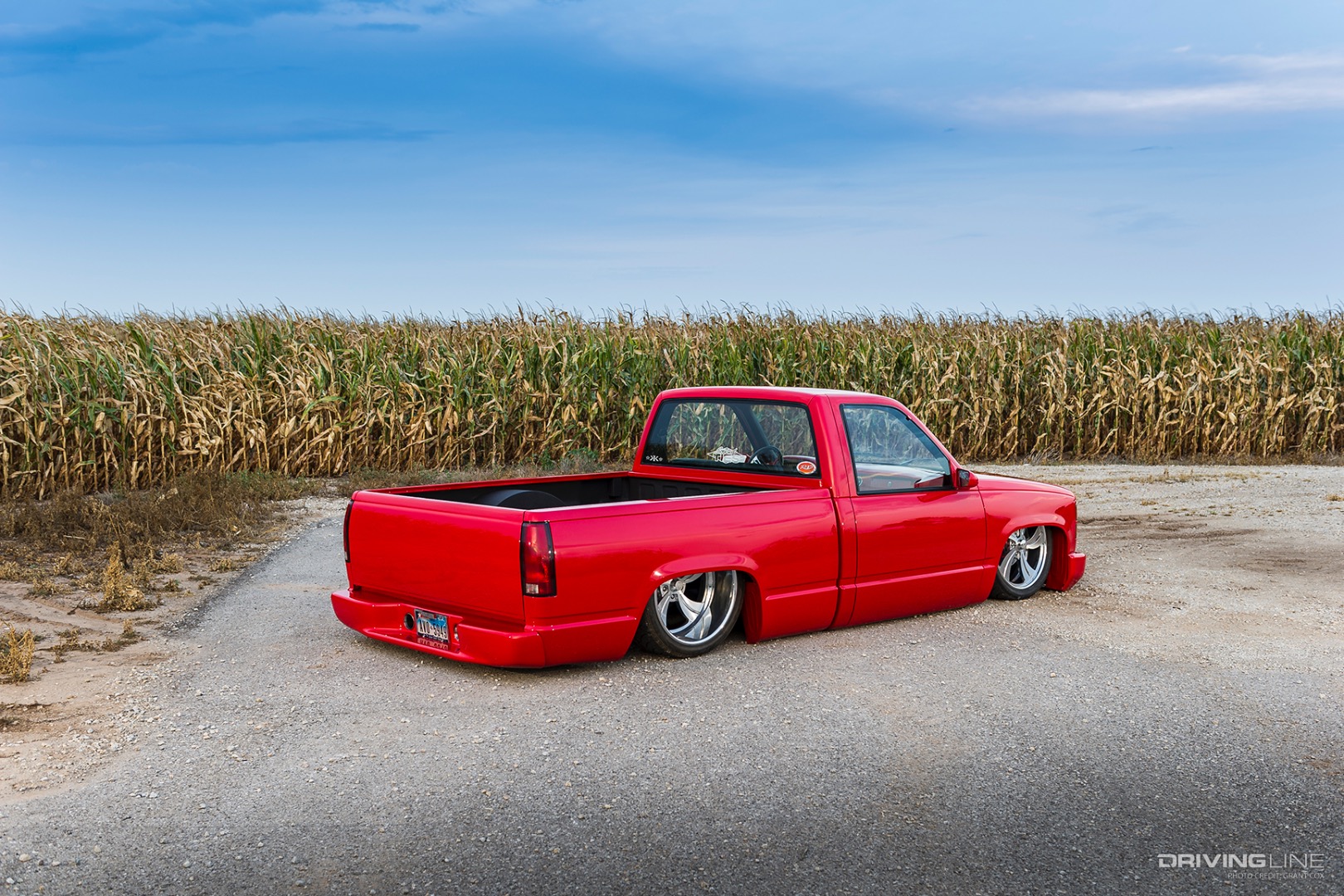 Rear of Trent Briggs' '92 Chevy pickup