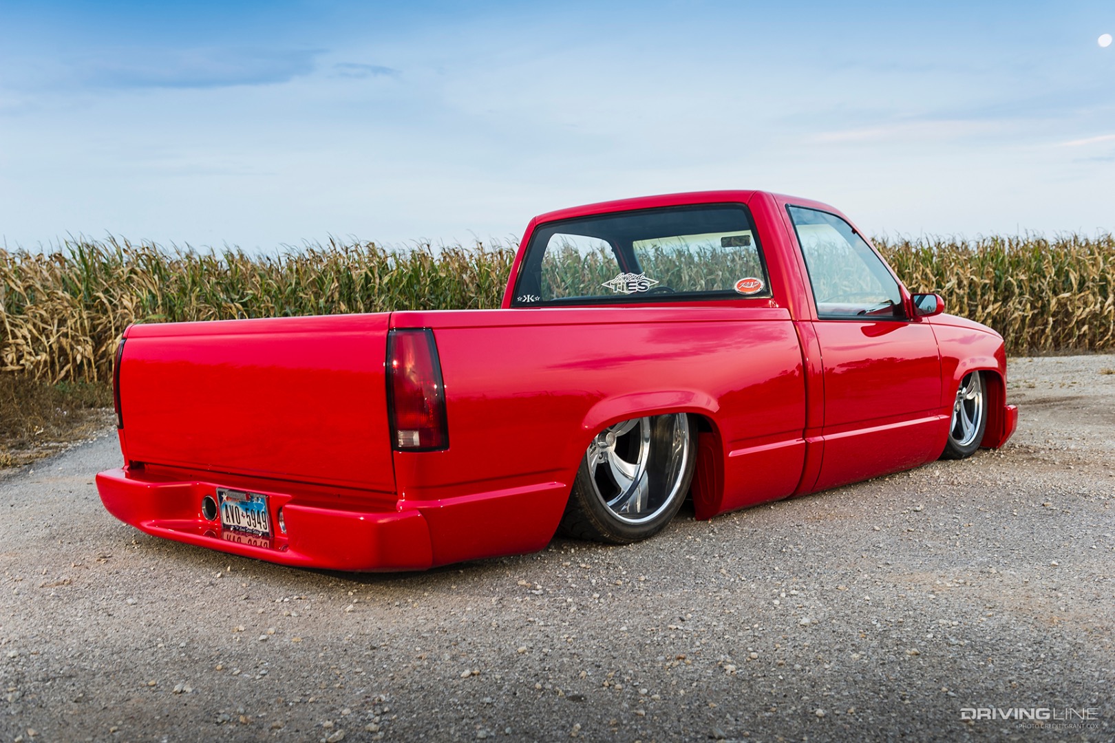Rear of Trent Briggs' '92 Chevy pickup