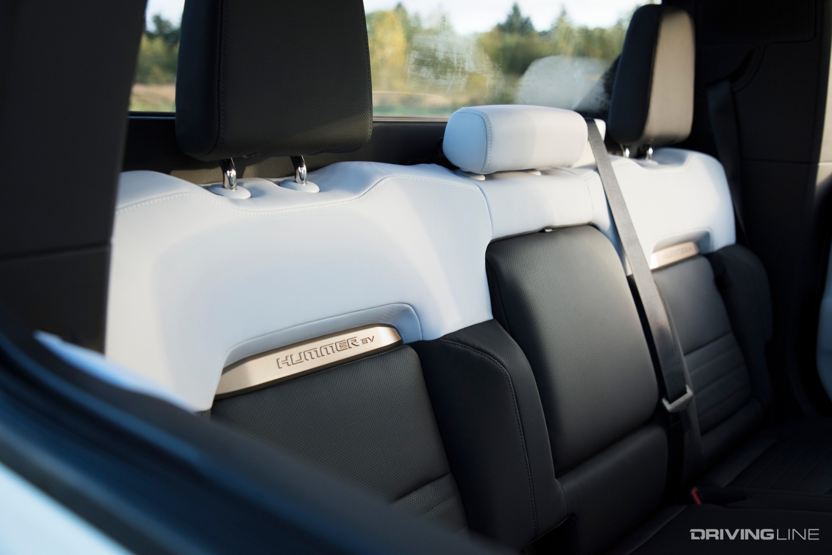 Hummer EV Edition 1 Rear Seats From Passenger Side Window