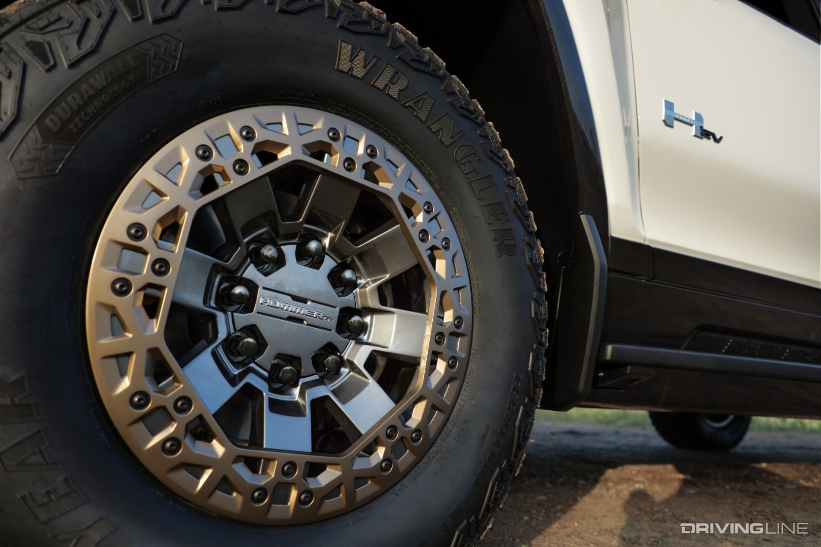 Hummer EV Front Driver Wheel and Tire